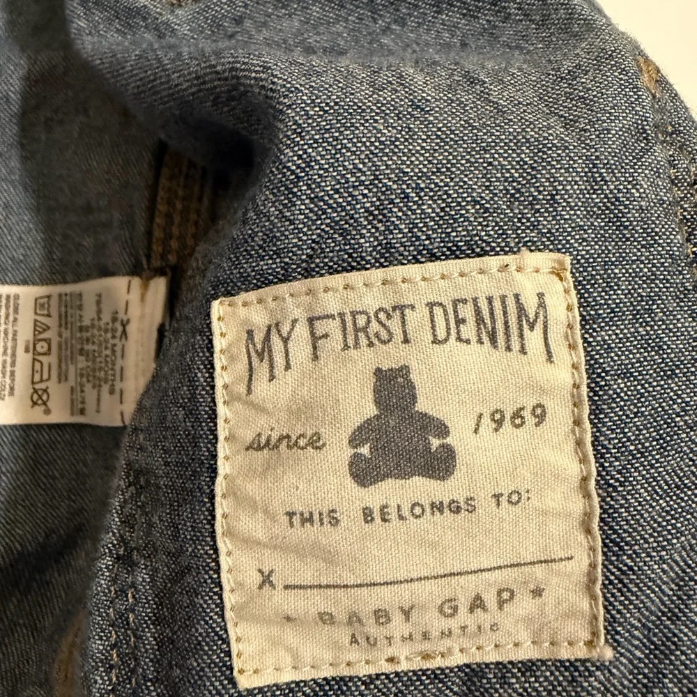 Gap denim kids button jacket